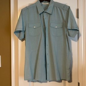 Kenneth Cole Blue Button-Down